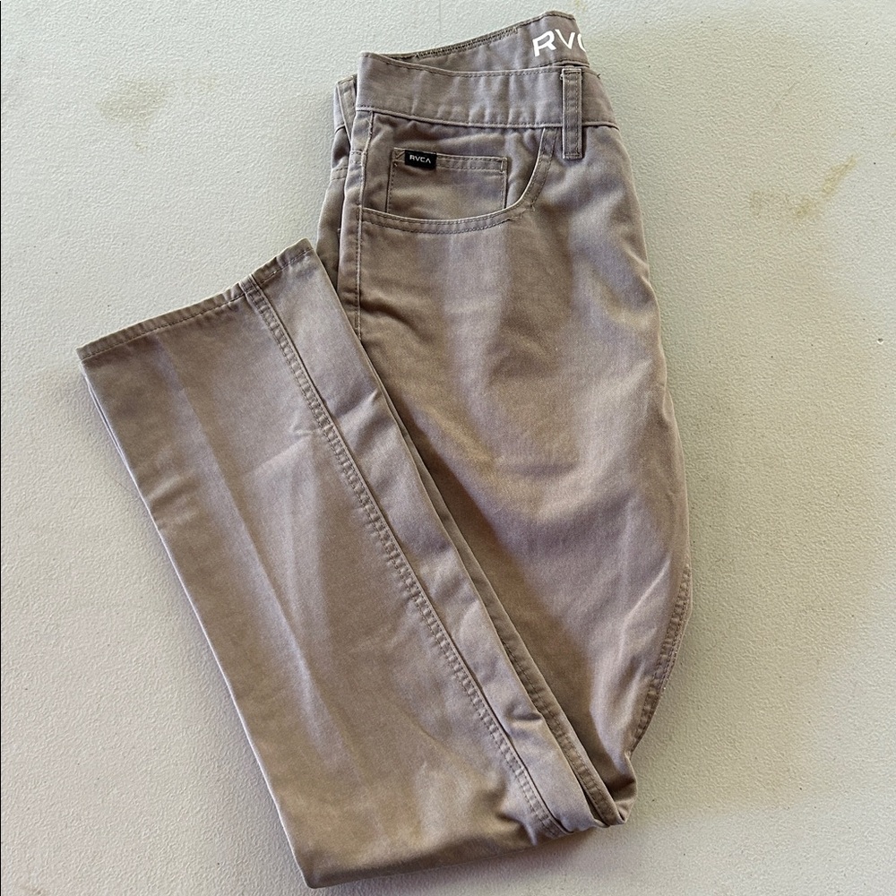 RVCA Light Brown Casual Pants (30x31)